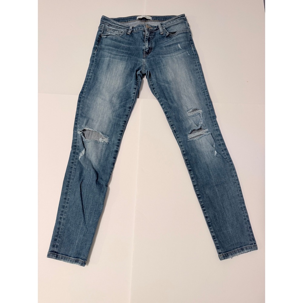 Flying Monkey Los Angeles Distressed Skinny Jeans Blue Medium Wash Size 28 Y2863